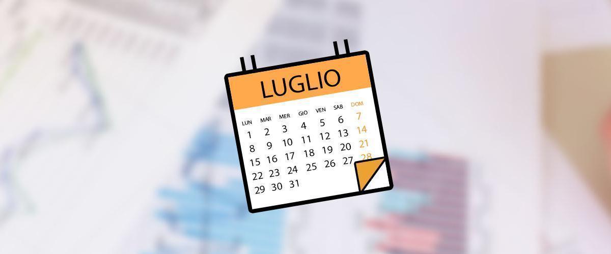 Scadenze Fiscali - Luglio - Fisco - Contabilità - Cogede